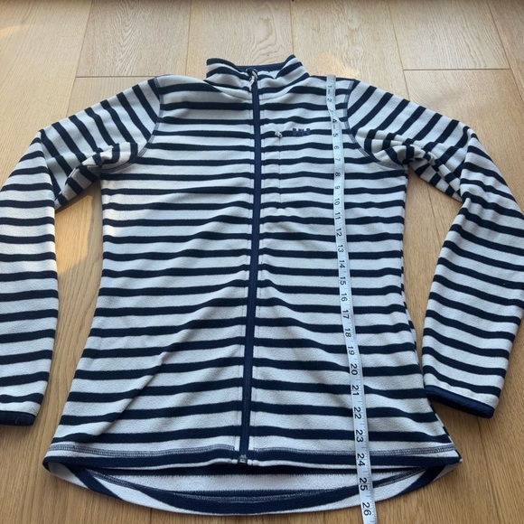 HELLY HANSEN  WOMEN BYKLE GRAPHIC FLEECE STRIPED BLUE AND WHITE - M - Picture 8 of 11